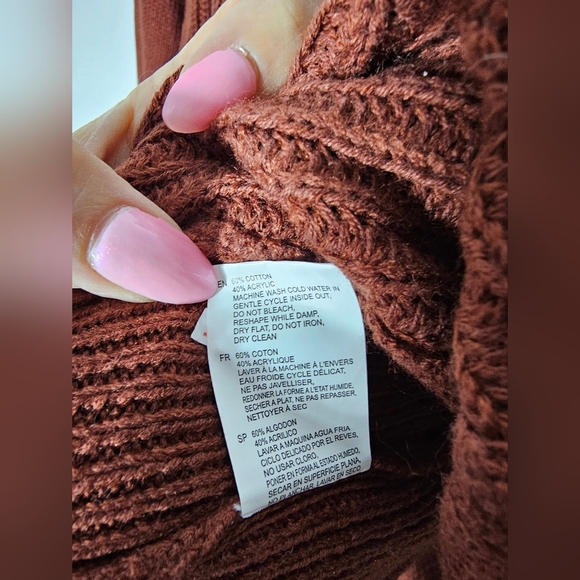 RD Style Women's V-Neck Sweater In Rust Size XXL NWOT - Picture 3 of 6